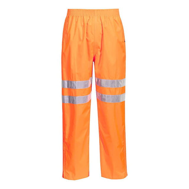 Hi-Vis Rain Traffic Trousers - Orange