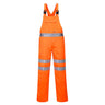 Hi-Vis Polycotton Service Bib and Brace - Orange