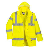 Hi-Vis Breathable Rain Traffic Jacket - Yellow