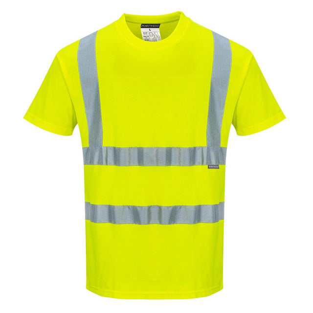 Hi-Vis Cotton Comfort T-Shirt S/S - Yellow