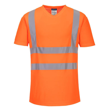 Hi-Vis Cotton Comfort Mesh Insert T-Shirt S/S - Orange