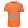 Hi-Vis Cotton Comfort Mesh Insert T-Shirt S/S - Orange