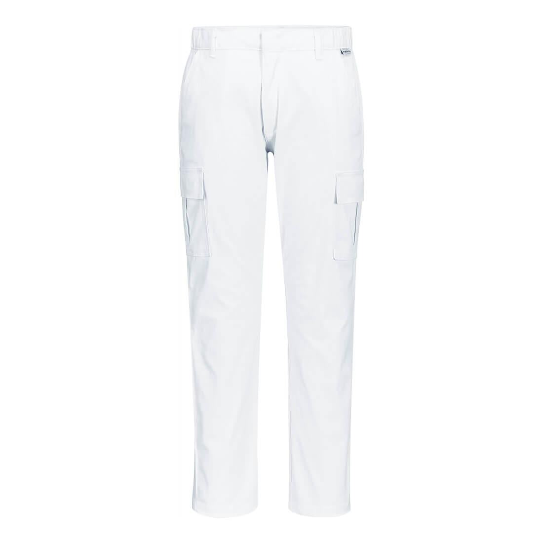 WX2 Eco Stretch Slim Fit Combat Trousers - White