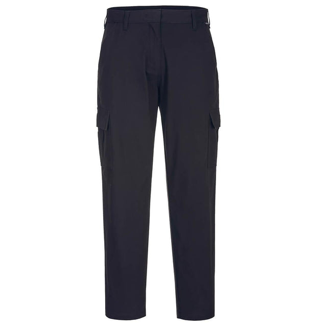 Women's Stretch Cargo Trousers - Black