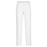 Women's Stretch Cargo Trousers - White