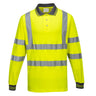 Hi-Vis Cotton Comfort Polo Shirt L/S - Yellow