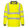 Hi-Vis Polo Shirt L/S - Yellow