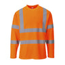 Hi-Vis Cotton Comfort T-Shirt L/S - Orange
