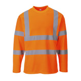Hi-Vis Cotton Comfort T-Shirt L/S - Orange