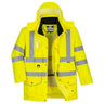 Hi-Vis Breathable 7-in-1 Traffic Jacket - Yellow