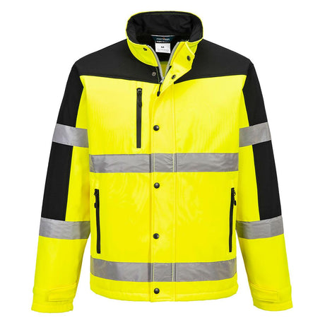 Hi-Vis Contrast Softshell (3L) - Yellow