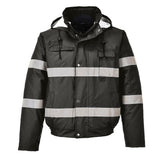Iona Winter Bomber Jacket - Black
