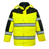 Hi-Vis Contrast Winter Classic Jacket - Yellow