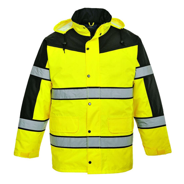 Hi-Vis Contrast Winter Classic Jacket - Yellow