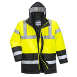 Hi-Vis Contrast Winter Traffic Jacket - Yellow/Black