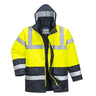 Hi-Vis Contrast Winter Traffic Jacket - Yellow