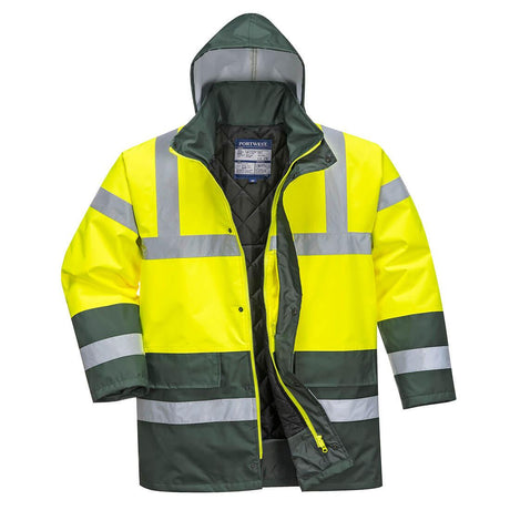 Hi-Vis Contrast Winter Traffic Jacket - Yellow/Green
