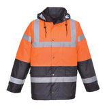 Hi-Vis Contrast Winter Traffic Jacket - Orange