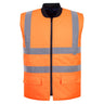 Hi-Vis Reversible Bodywarmer - Orange