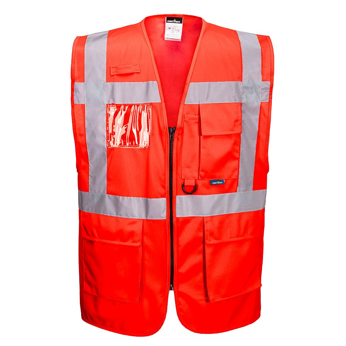 Berlin Hi-Vis Executive Vest - Red
