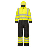 Hi-Vis Contrast Winter Coverall - Yellow/Black