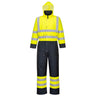 Hi-Vis Contrast Winter Coverall - Yellow/Navy