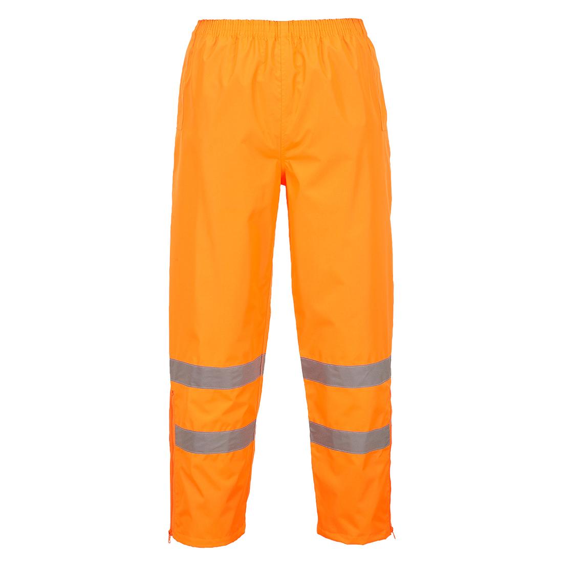 Hi-Vis Breathable Rain Trousers - Orange