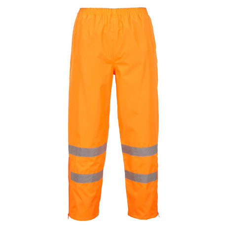 Hi-Vis Breathable Rain Trousers - Orange
