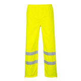 Hi-Vis Breathable Rain Trousers - Yellow