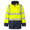 Sealtex Ultra Hi-Vis Contrast Rain Jacket - Yellow/Navy