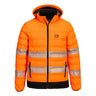Hi-Vis Ultrasonic Heated Tunnel Jacket - Orange/Black