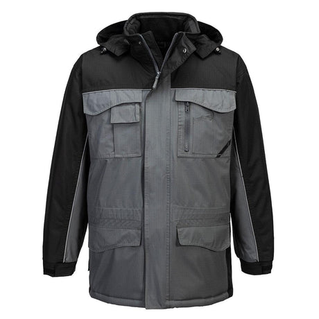 Ripstop Winter Jacket - Black/Grey