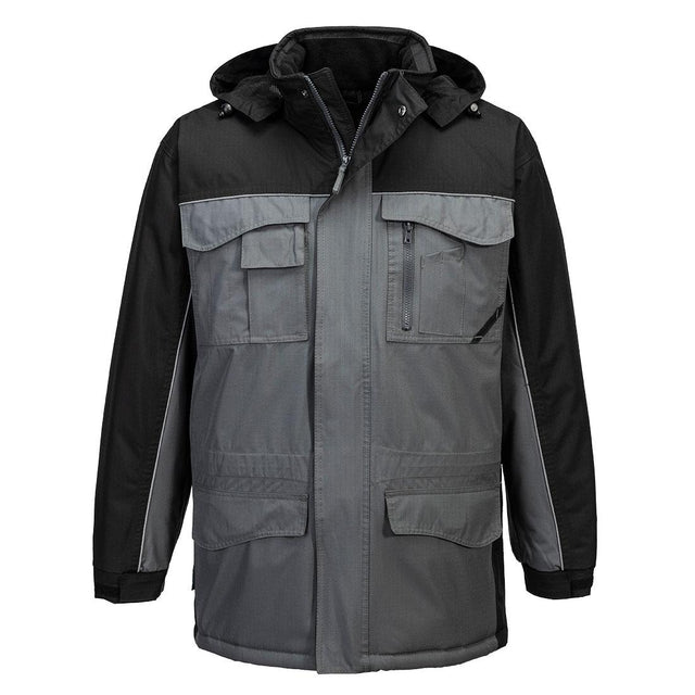 Ripstop Winter Jacket - Black/Grey