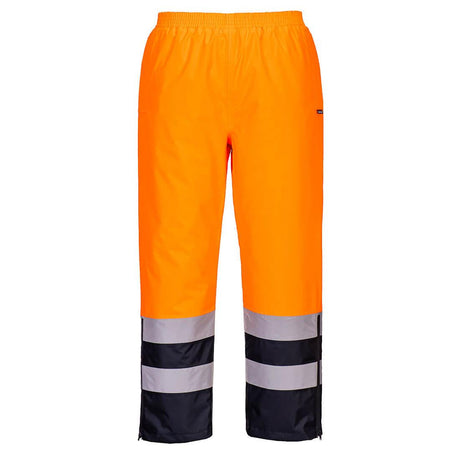Hi-Vis Winter Trousers - Orange/Navy