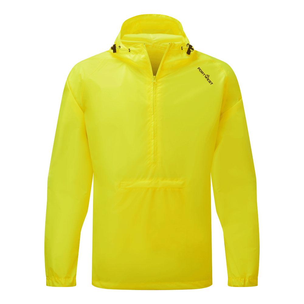 Packable Overhead Rain Jacket - Yellow
