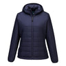 Professional Women's Hooded Insulated Baffle Jacket - Navy