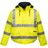 Bizflame Rain Hi-Vis Anti-Static FR Bomber Jacket - Yellow