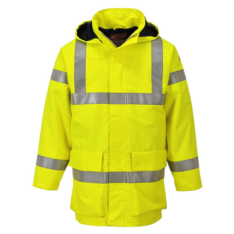 Bizflame Rain Hi-Vis Multi Light FR Jacket - Yellow