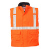 Bizflame Rain Hi-Vis Anti-Static FR Bodywarmer - Orange