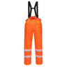 Bizflame Rain Hi-Vis Anti-Static Unlined FR Trousers - Orange