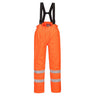 Bizflame Rain Hi-Vis Anti-Static Lined FR Trousers - Orange
