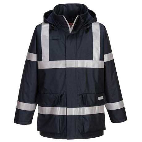 Bizflame Rain Anti-Static FR Jacket - Navy