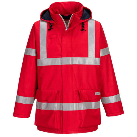 Bizflame Rain Anti-Static FR Jacket - Red