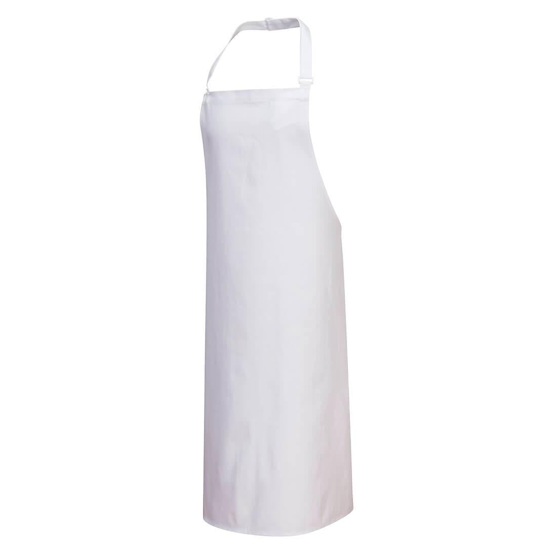 Cotton Bib Apron - White