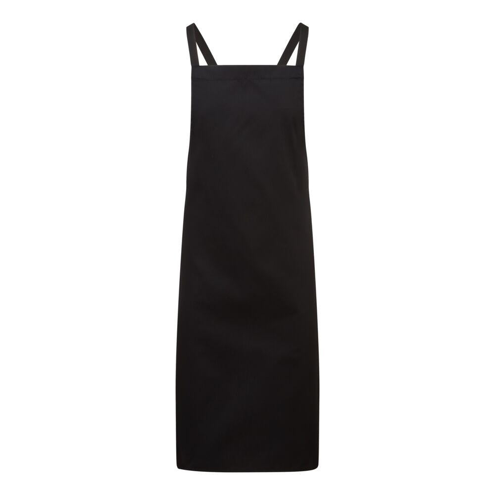 Cross back Apron - Black