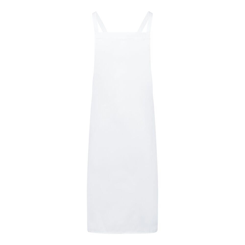 Cross back Apron - White