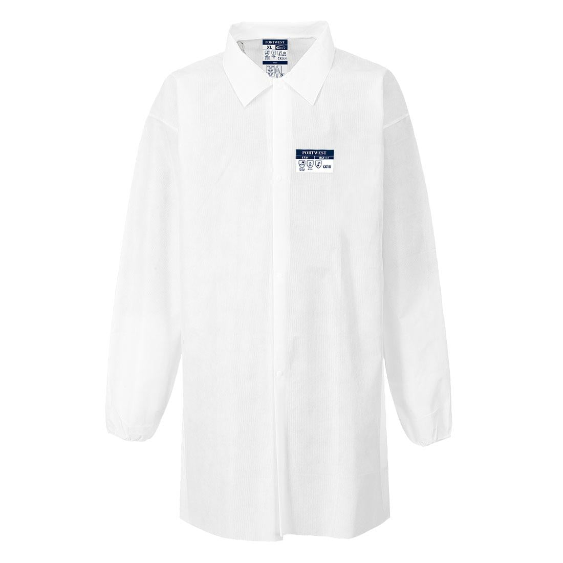 BizTex SMS Coat Type PB [6] (Pk50) - White