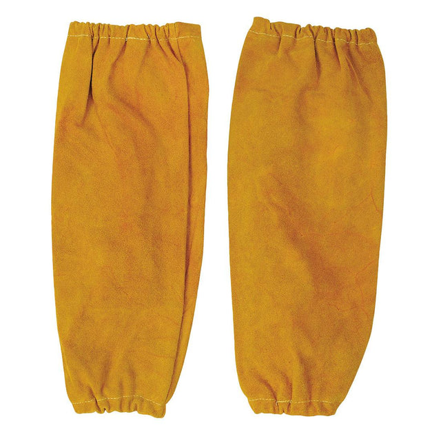 FR Leather Welding Sleeves - Tan