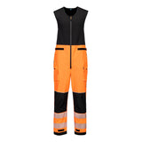 PW3 Hi-Vis Rain Salopettes (3L) - Orange/Black