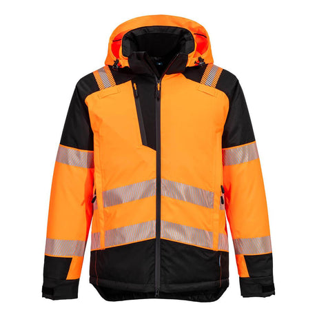 PW3 Hi-Vis Winter Jacket - Orange/Black